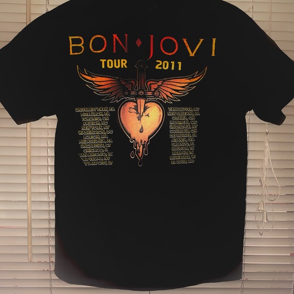 Bon Jovi 2011 concert shirt double sided graphics - Picture 4 of 5